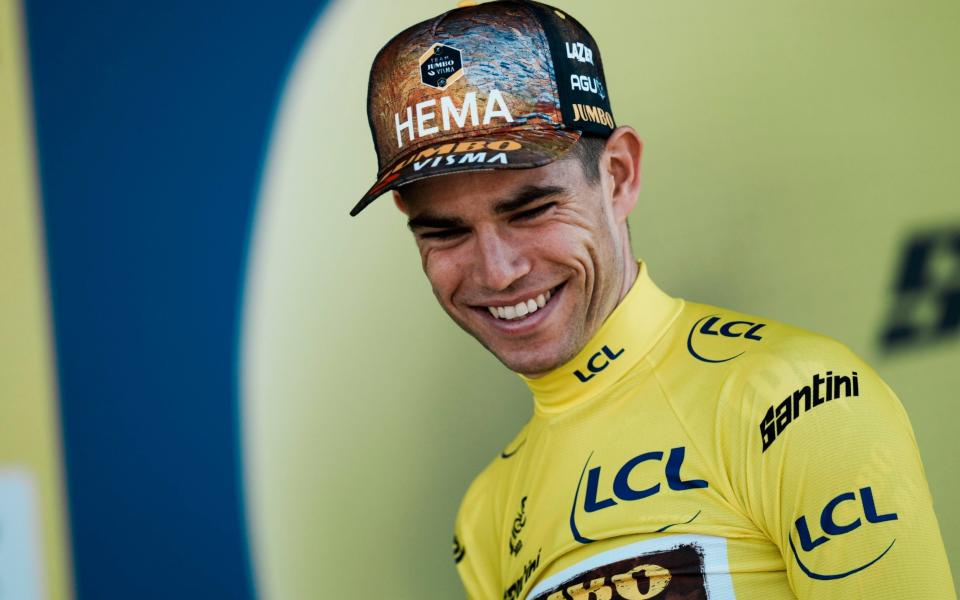 Wout van Aert has claimed the yellow jersey - AP