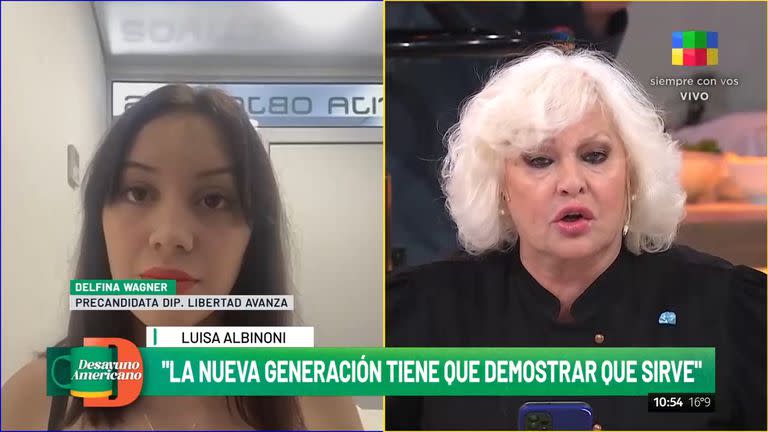 Luisa Albinoni cruzó a Delfina Wagner tras sus dichos sobre los piqueteros