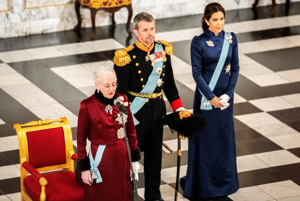 Queen Margrethe II of Denmark has abdicated from the thrown, making her son King Frederik of Denmark and his wife Queen Mary of Denmark.