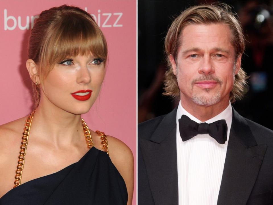 Taylor Swift und Brad Pitt sind unter den zehn erfolgreichsten Entertainern 2022. (Bild: Andrea Raffin/Shutterstock.com / Tinseltown/Shutterstock.com)