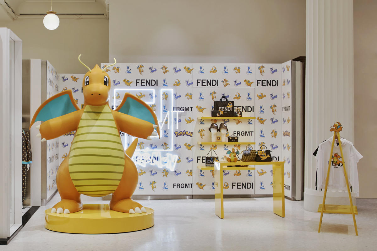 Pokémon's Dragonite Pops Up at Selfridges for Fendi, Frgmt