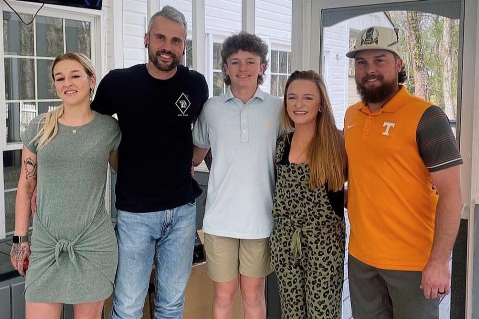 <p>Maci Bookout McKinney/Instagram</p> Amanda Conner, Ryan Edwards, Bentley Edward, Maci Bookout McKinney, and Taylor McKinney celebrate Easter together