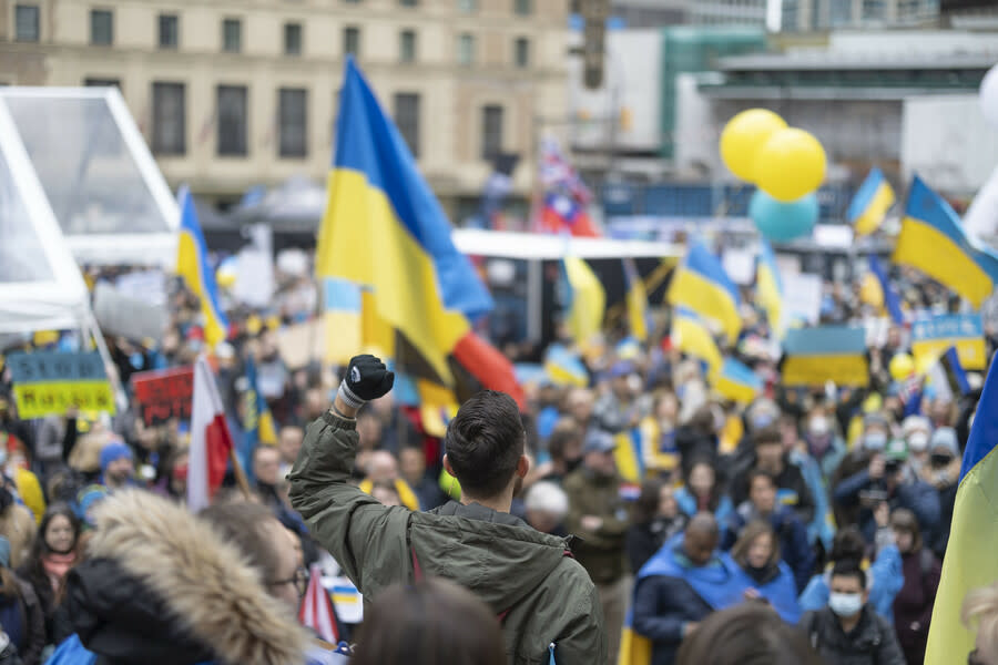 17日在慕尼黑召開的安全會議會場外出現許多反戰遊行者，希望各國停止提供烏克蘭軍援，並盡快與俄羅斯商討結束戰爭的方式。(圖為示意圖) (photo by GoToVan via flickr, used under CC License)