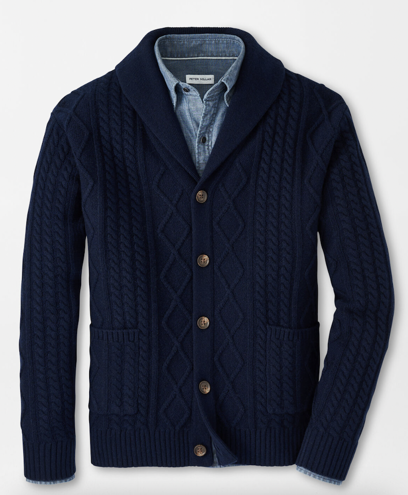 <p><a href="https://go.redirectingat.com?id=74968X1596630&url=https%3A%2F%2Fwww.petermillar.com%2Fp%2Ffishermans-cable-shawl-collar-cardigan%2Fmf23s15.html%3Fdwvar_mf23s15_color%3DNAV%26dwvar_mf23s15_size%3DS%26gclid%3DCjwKCAjwgsqoBhBNEiwAwe5w05CXiR6q9JftMKLoqCjzf9l6rooNZgAkYWLQe1ck8oHLJX4eYY2eoRoCcoYQAvD_BwE&sref=https%3A%2F%2Fwww.esquire.com%2Fstyle%2Fmens-fashion%2Fg35272614%2Fbest-shawl-collar-cardigans%2F" rel="nofollow noopener" target="_blank" data-ylk="slk:Shop Now;elm:context_link;itc:0;sec:content-canvas" class="link ">Shop Now</a></p><p>Fisherman's Cable Shawl Collar Cardigan</p><p>petermillar.com</p><p>$276.50</p>