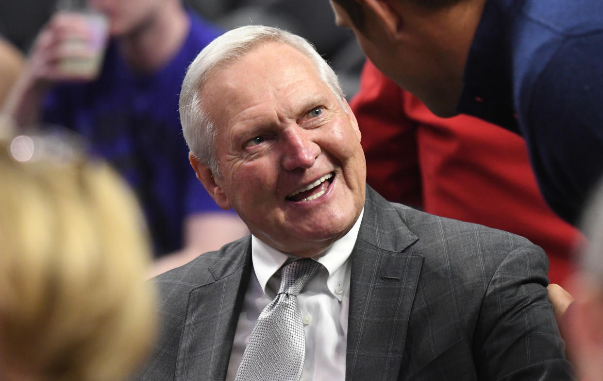  LA Clippers executive Jerry West prior to a NBA basketball game between the LA Clippers and the Sacramento Kings at the Staples Center in Los Angeles on Thursday, January 30, 2020. (Photo by Keith Birmingham/MediaNews Group/Pasadena Star-News via Getty Images)