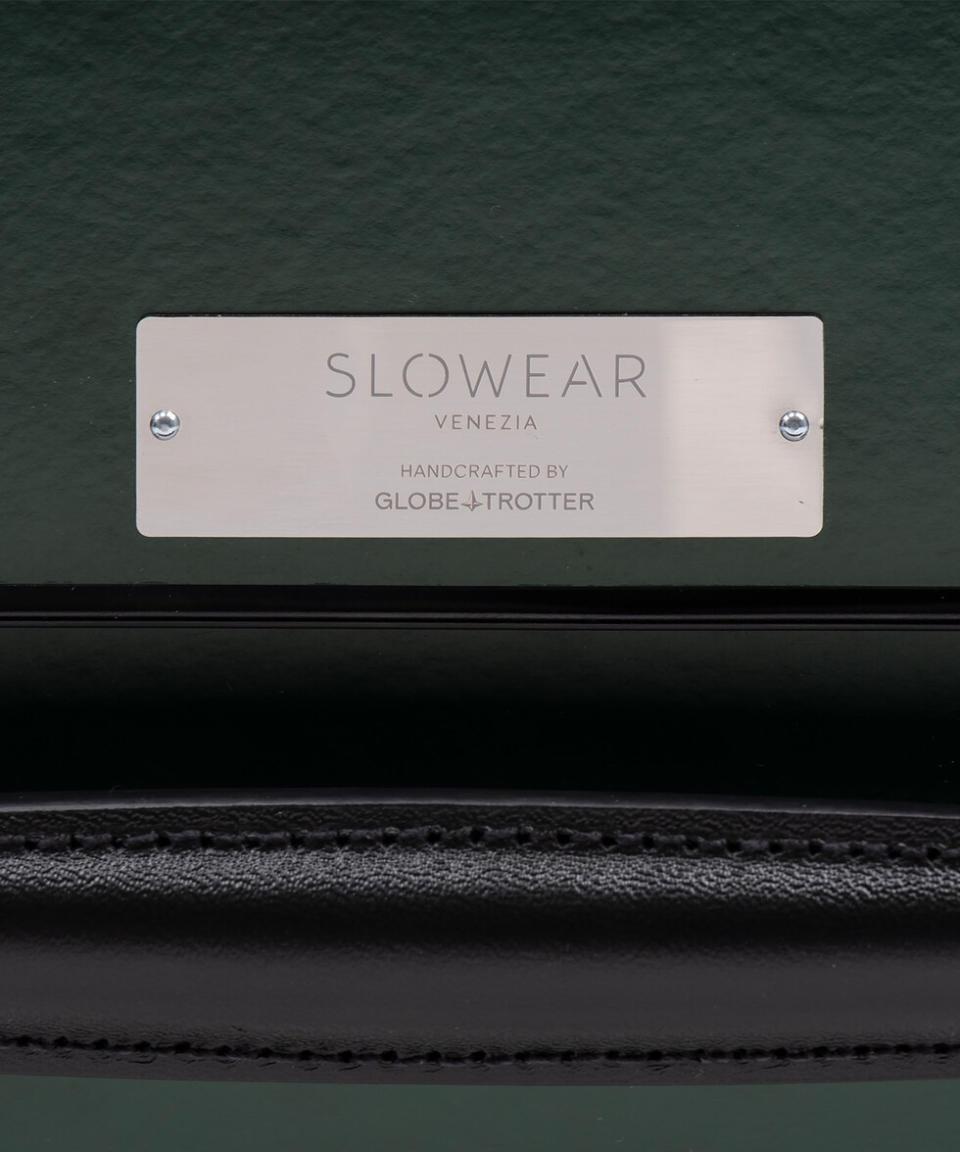 Slowear x Globe-Trotter’s cabin trolley.