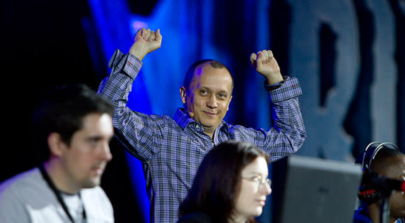 Greg 'Ghostcrawler' Street at BlizzCon 2011's Live Raid