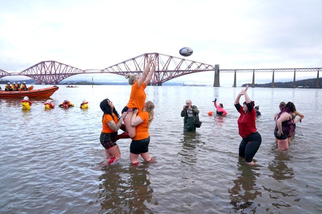 New Year’s Day dip