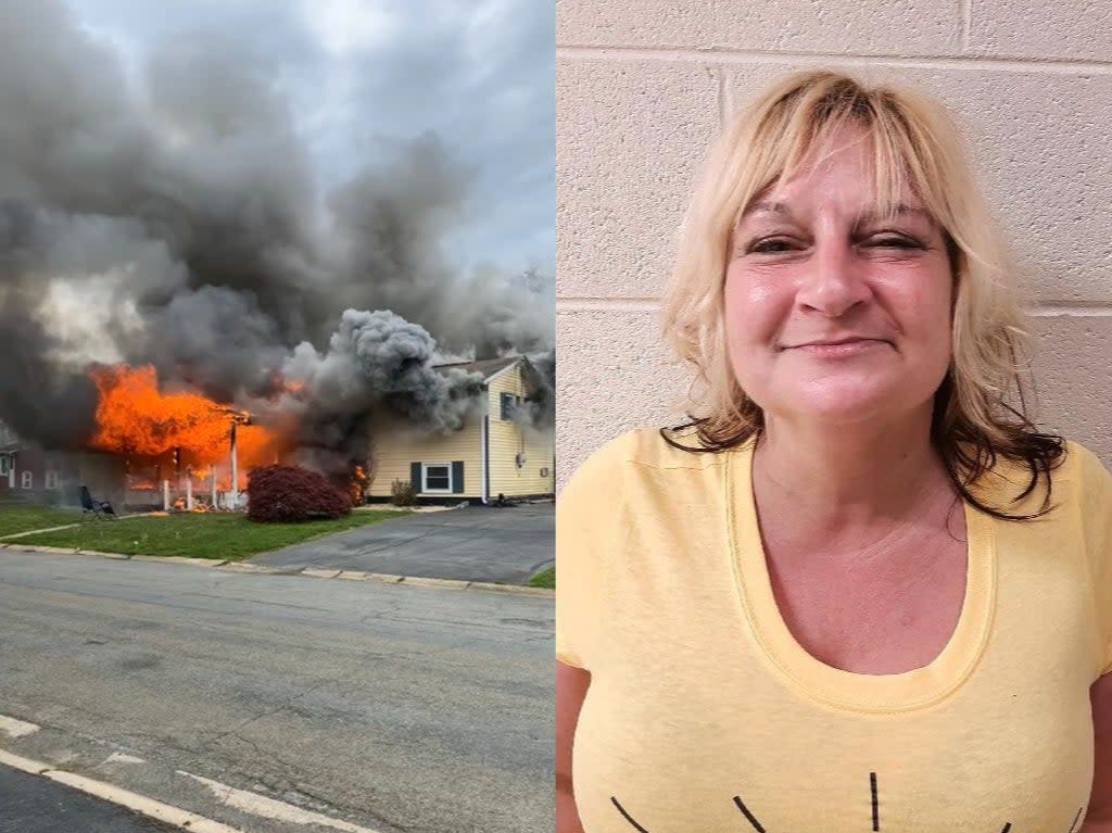 <p>Witnesses said Gail Metwally, 47, of Elkton in Cecil County allegedly set ‘multiple’ fires in the home</p> (Maryland State Fire Marshal)