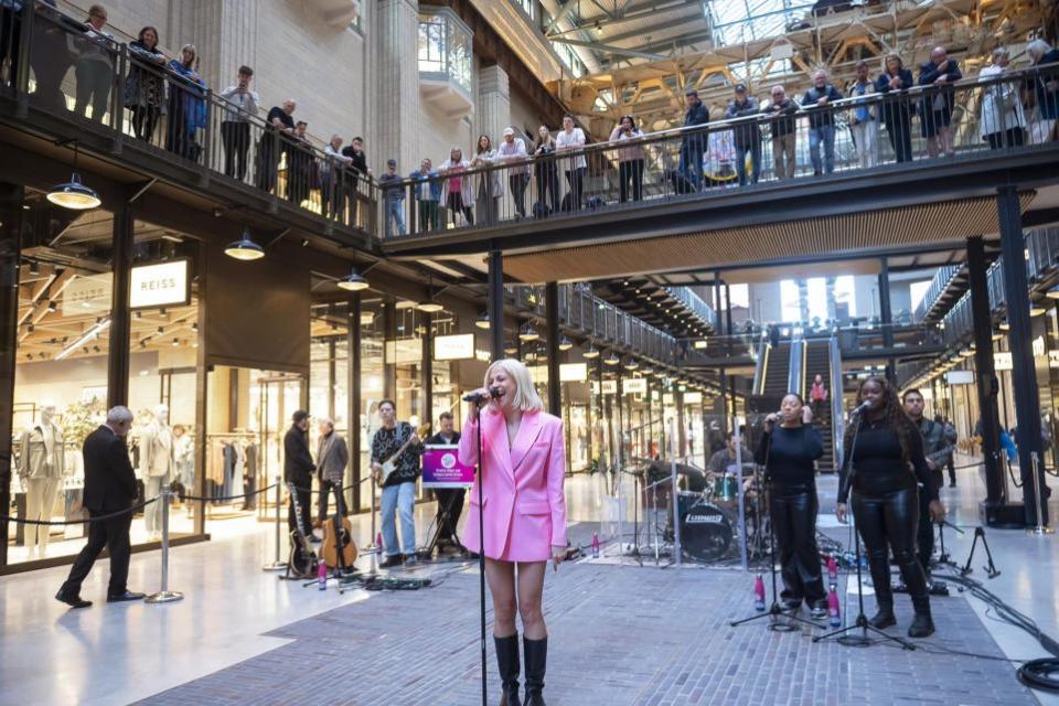 News Shopper: Pixie Lott said she was 'delighted' to play a part in the Race for Life launch event