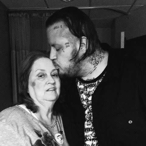 <p>Jelly Roll Facebook</p> Jelly Roll and his mom Donna DeFord.
