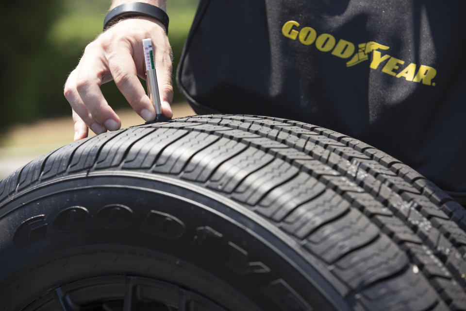 El presidente Donald Trump llamó a un boicot contra la empresa de neumáticos Goodyear. (Jason E. Miczek/AP Images for Goodyear)