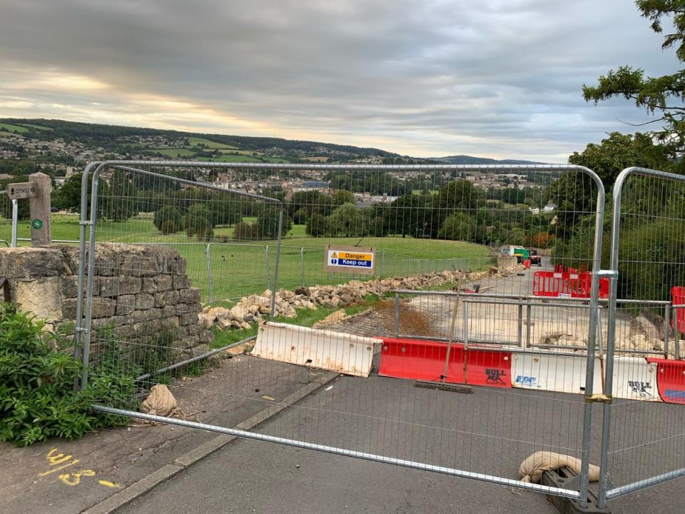 Road closed during part of Summer 2023 while work was undertaken to (Cllr Steve Hynd  / SWNS)