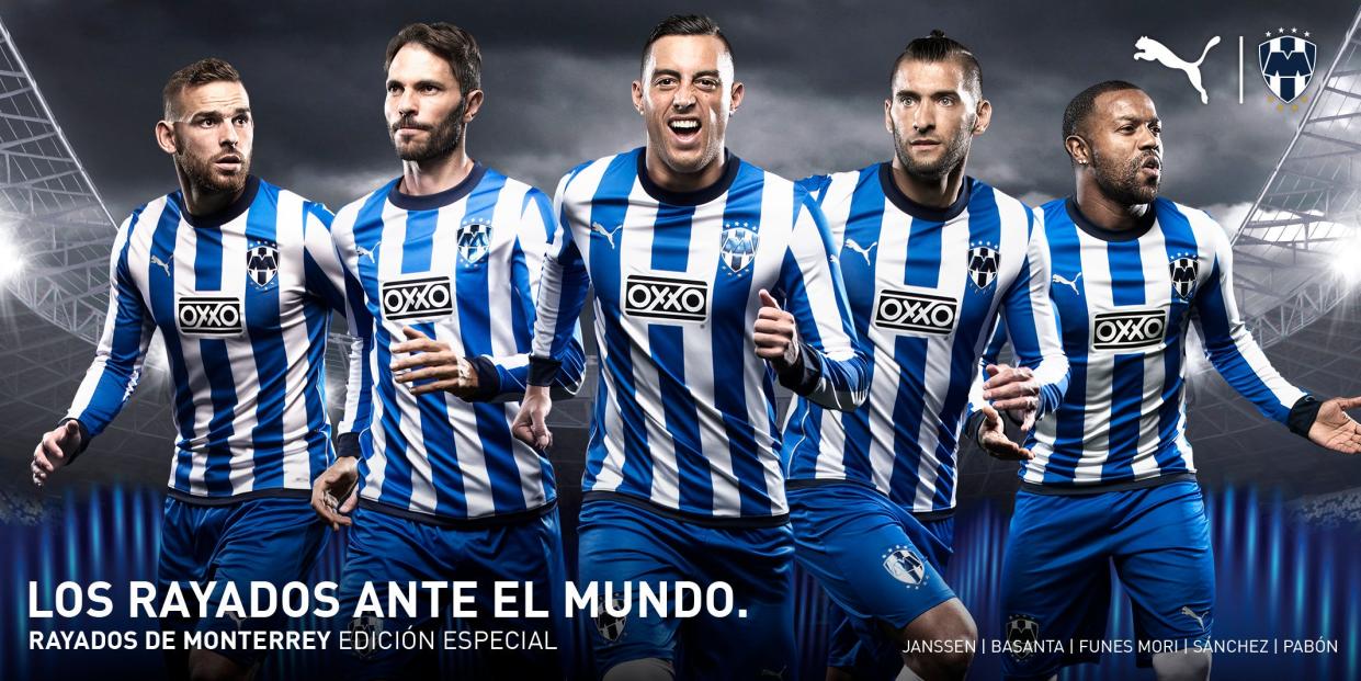 Uniforme del club Monterrey que se usará en su participación en el Mundial de Clubes 2019. / Foto: Twitter @Rayados