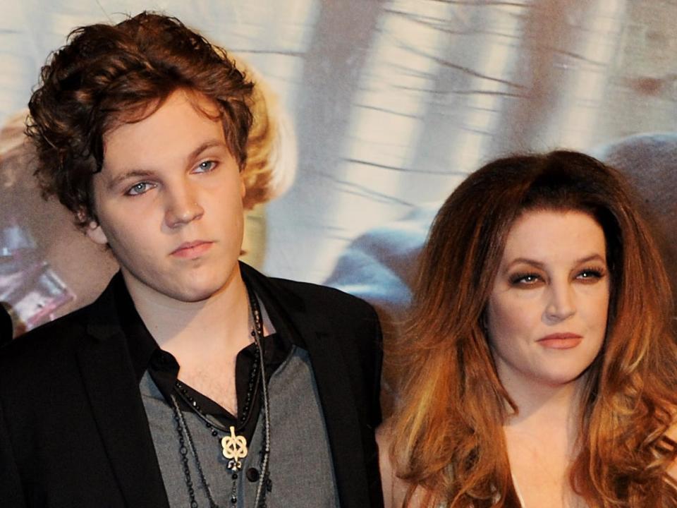 Benjamin Keough and Lisa Marie Presley in 2010.