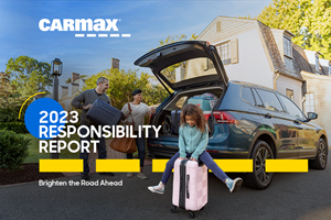 CarMax, Inc. (NYSE: KMX), the nation’s largest retailer of used cars, announced the release of its 2023 Responsibility Report. The report features expanded disclosures regarding CarMax’s environmental, social and governance priorities, including details on the company’s relevant climate-related risks and opportunities in a manner aligned with the recommendations of the Task Force on Climate-Related Financial Disclosures (TCFD). In addition, the report provides updates on several key initiatives, including progress on meeting 2025 greenhouse gas emissions reduction goals, enhancements to the company’s diversity and inclusion program, and the company’s expanded impact on local communities.