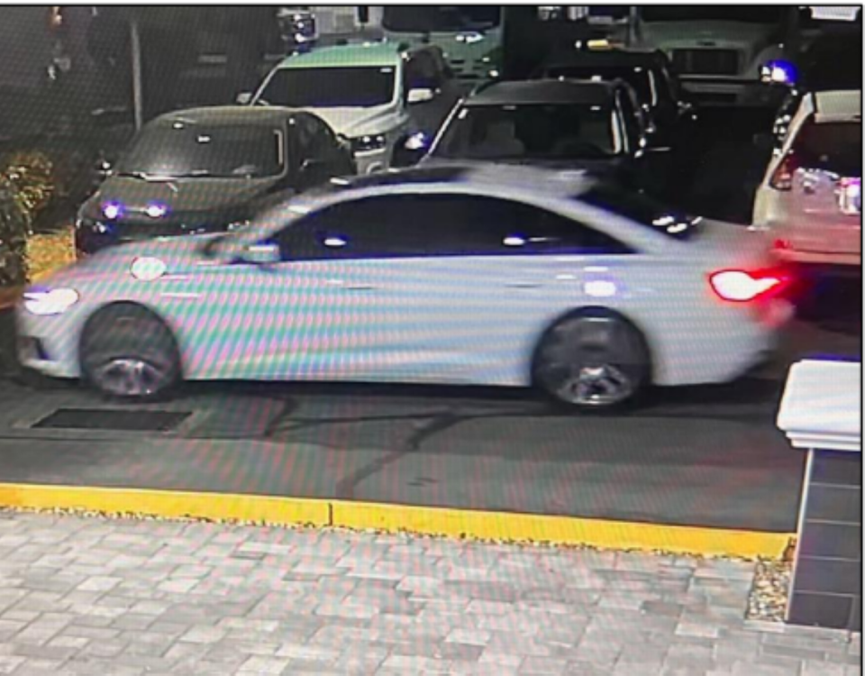 This white Audi four-door sedan is suspected in catalytic converter thefts in Manatee, Pinellas and Polk counties.