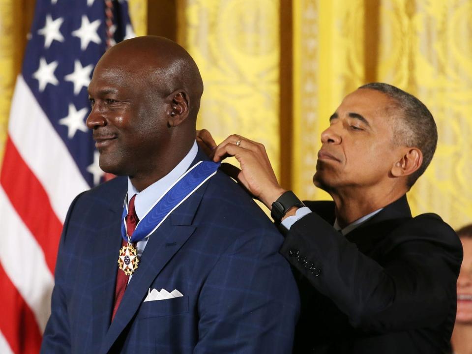 micaheal jordan obama award