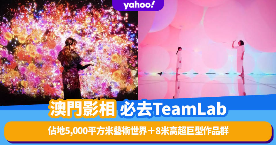 澳門好去處2023｜人氣打卡熱點澳門TeamLab門票人均$179起！佔地5,000平方米藝術世界＋8米高超巨型作品群