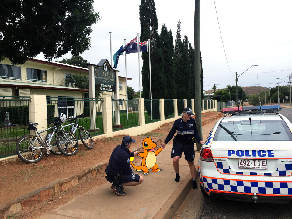 Charmander Captured by Queensland Police