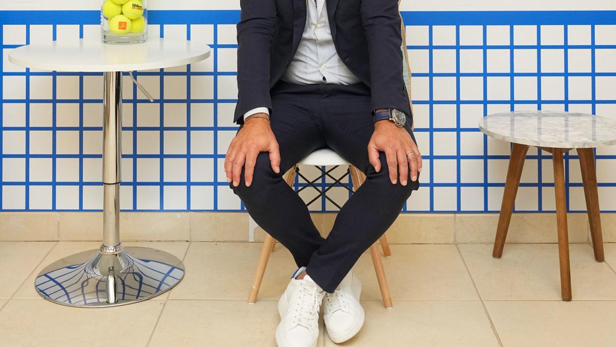 hairstylist julien farel poses for a portrait around the grounds at the 2023 us open, wednesday, aug 30, 2023 in flushing, ny garrett ellwoodusta