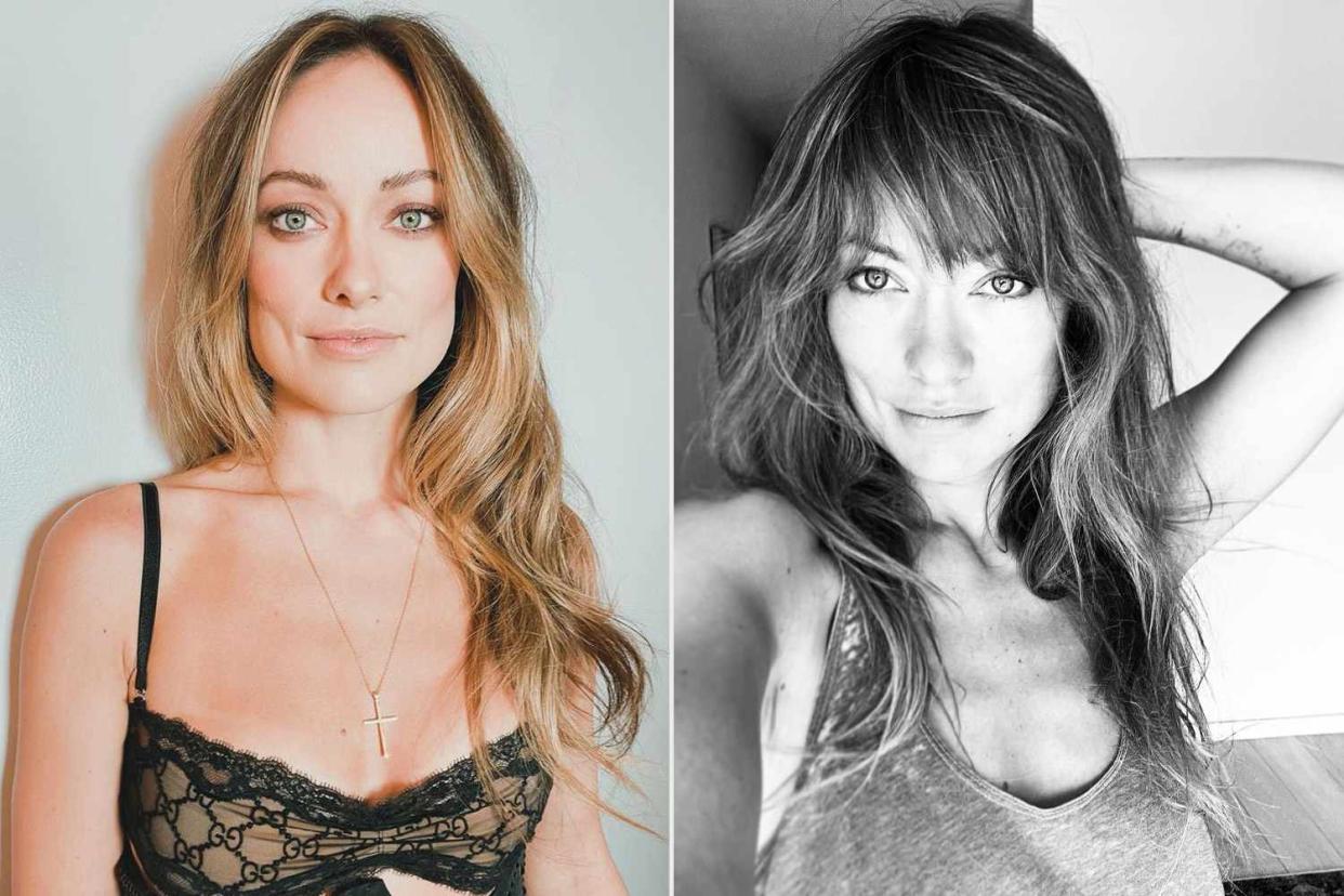 <p>Instagram/oliviawilde; Instagram/mararoszak</p> Olivia Wilde Bangs