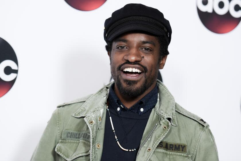 Actor Andre Benjamin arrives at the ABC Television Group All-Star Cocktail Reception on Saturday, Jan. 9, 2016, in Pasadena, Calif. (Photo by Richard Shotwell/Invision/AP)