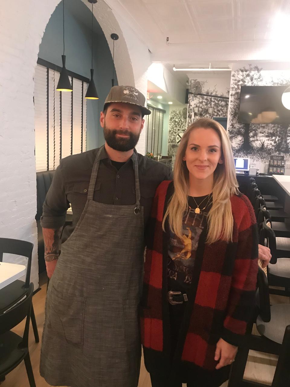 Matt and Christina Safarowic at Jay Street Cafe in Katonah. The two used to run that and The Whitlock, also in Katonah, but now have a new venture: a New American tavern called Freddy's that should open this summer in Pleasantville.