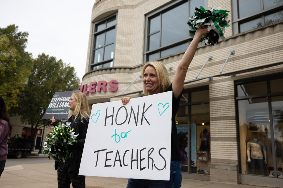 Southlake Carroll ISD board election day (James Breeden for NBC News)