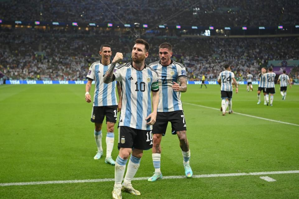 Saviour: Lionel Messi stepped up when Argentina needed him most  (Getty Images)