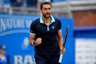 Tennis - Aegon Championships - Queen’s Club, London, Britain - June 25, 2017 Croatia's Marin Cilic celebrates during the final against Spain's Feliciano Lopez Action Images via Reuters/Tony O'Brien