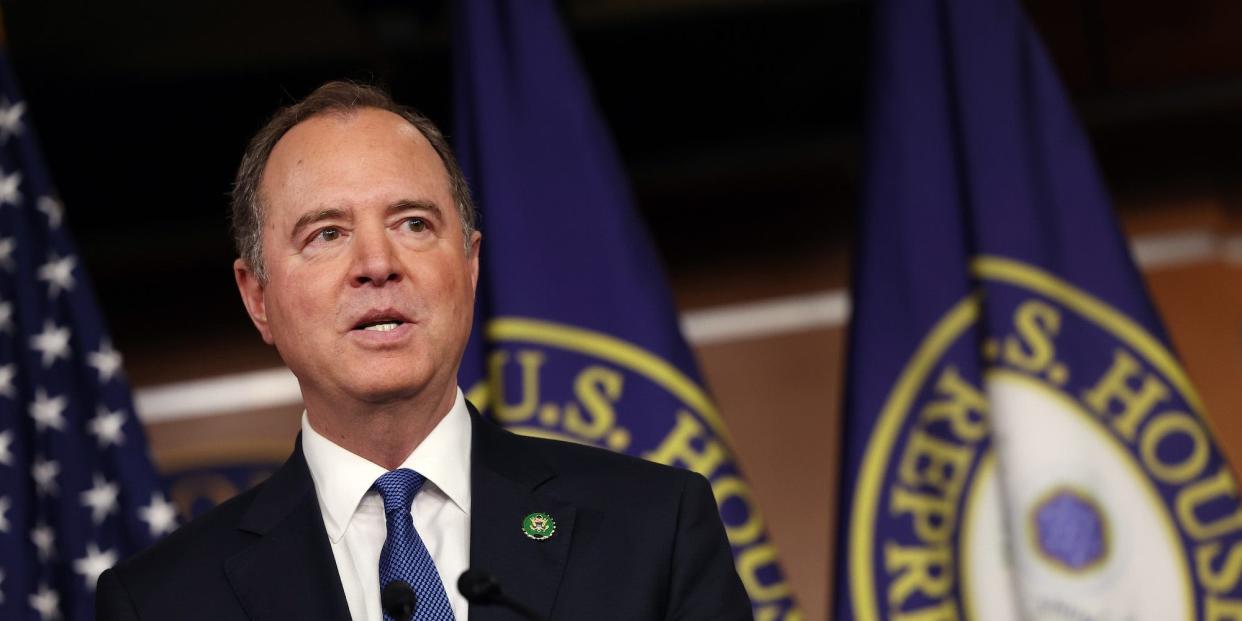 Democratic Rep. Adam Schiff of California at a press conference on Capitol Hill in January 2023.