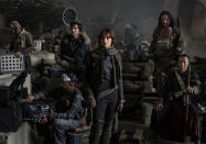 <p>The first official big screen ‘Star Wars’ spin-off, ‘Rogue One’ is an anthology movie set before the events of ‘Episode IV: A New Hope’ which will show just how those stolen Death Star plans got to R2-D2 in the first place. ‘Godzilla’s Gareth Edwards directs; cast includes Felcity Jones, Mads Mikkelsen and Ben Mendelson.</p>