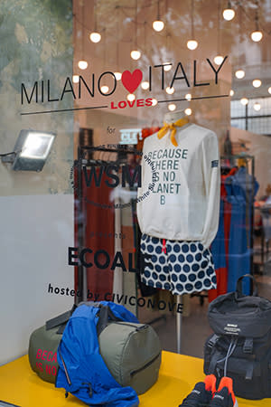 The Civiconove store displaying products from Ecoalf, an exhibitor at the WSM trade show. - Credit: Courtesy of White Milano.