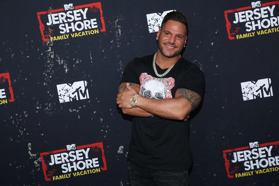 Ronnie Ortiz-Magro attends the premiere of <em>Jersey Shore Family Vacation</em> in L.A. in March. (Photo: Phillip Faraone/FilmMagic)