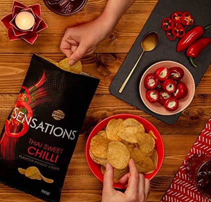 Enjoy a 42% discount on 12 sharing bags of Thai Sweet Chilli Sensations