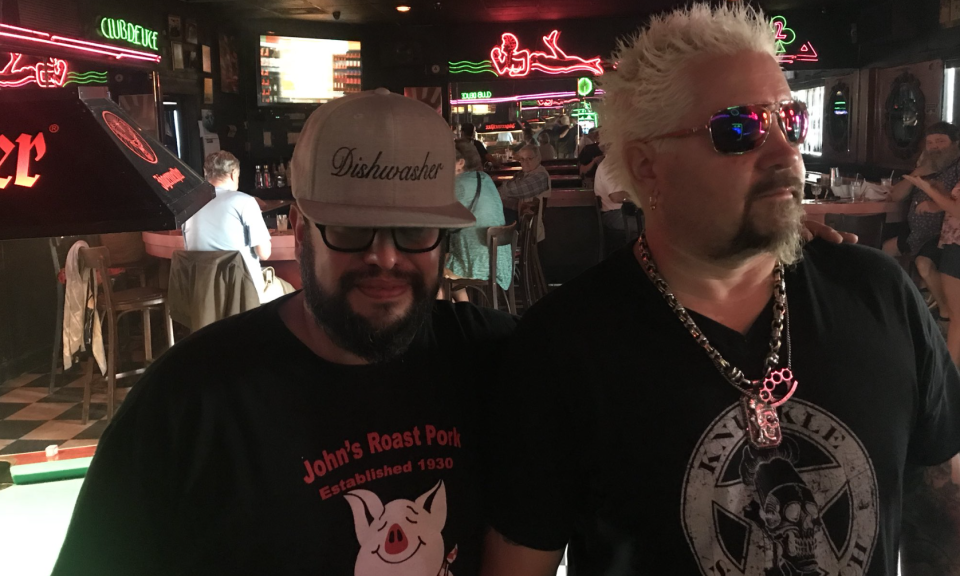 Food pros Carl Ruiz and Guy Fieri were good friends. (Photo: Twitter)