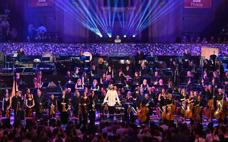 Prom 21: Gaming Prom: the Royal Philharmonic Orchestra conducted by Robert Ames, at the Royal Albert Hall - Mark Allan
