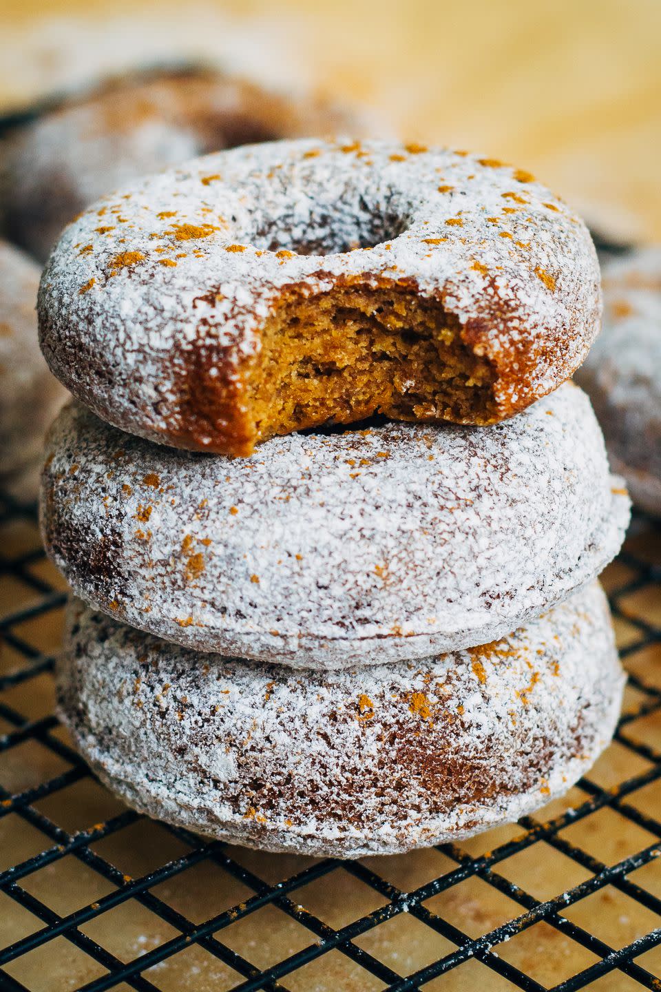 Vegan Apple Cider Donuts With Powdered Cinnamon Sugar