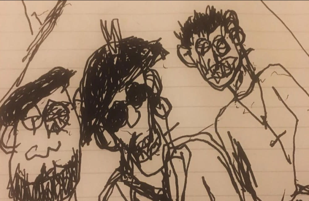 Shane MacGowan’s last drawing was of leprechauns guarding a crock of gold credit:Bang Showbiz