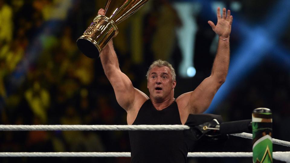 Shane McMahon was crowned the best wrestler in the world at the WWE Crown Jewel 2018 event in Saudi Arabia. (Fayez Nureldine/AFP/Getty)