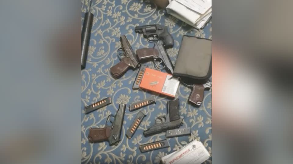 Weapons were reportedly found by police. - Vesti/Telegram