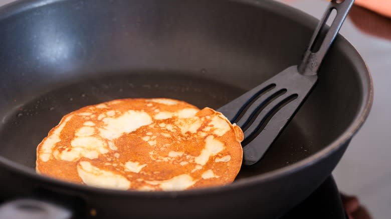 flipping a pancake