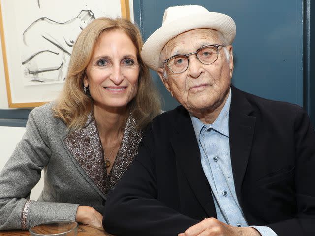 <p>John Salangsang/Variety/Penske Media/Getty</p> Norman Lear with his daughter Kate Lear.