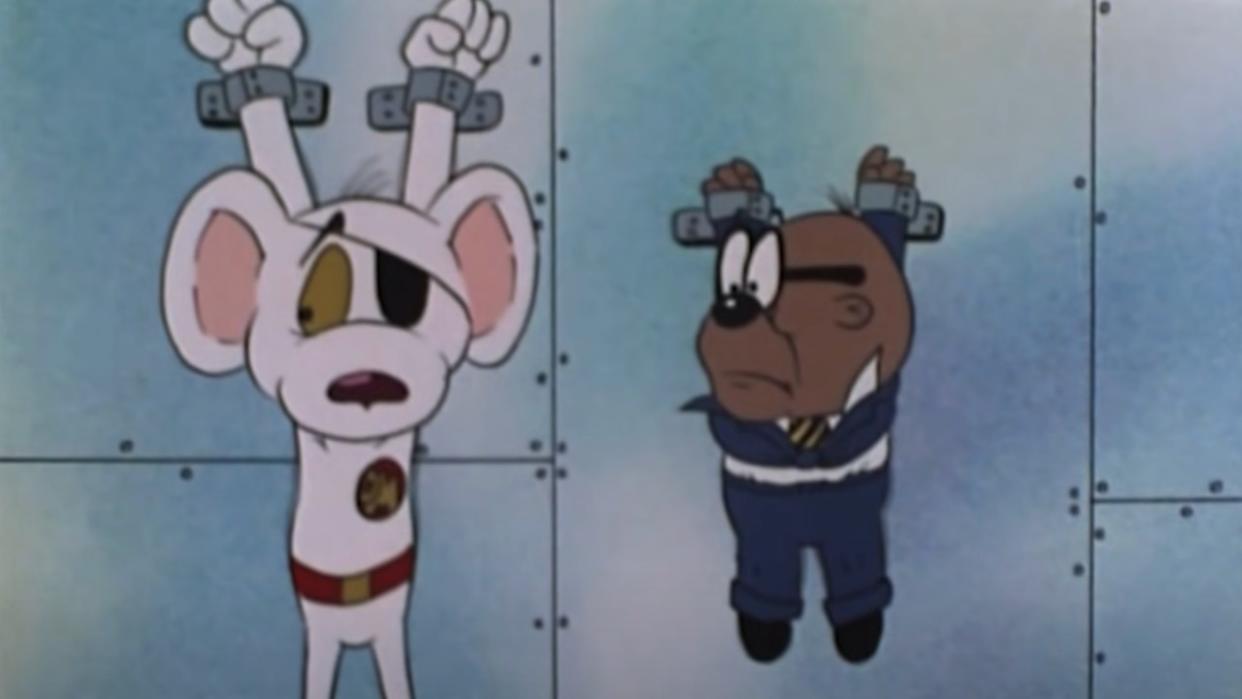  Danger Mouse and Ernest Penfold on Danger Mouse. 