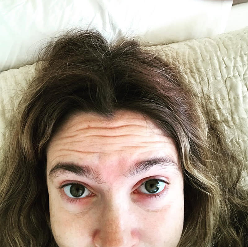 Drew Barrymore shared a refreshingly candid selfie this week. (Photo: drewbarrymore/Instagram)