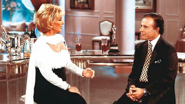 Momento retro: Mirtha Legrand y un almuerzo con Carlos Menem