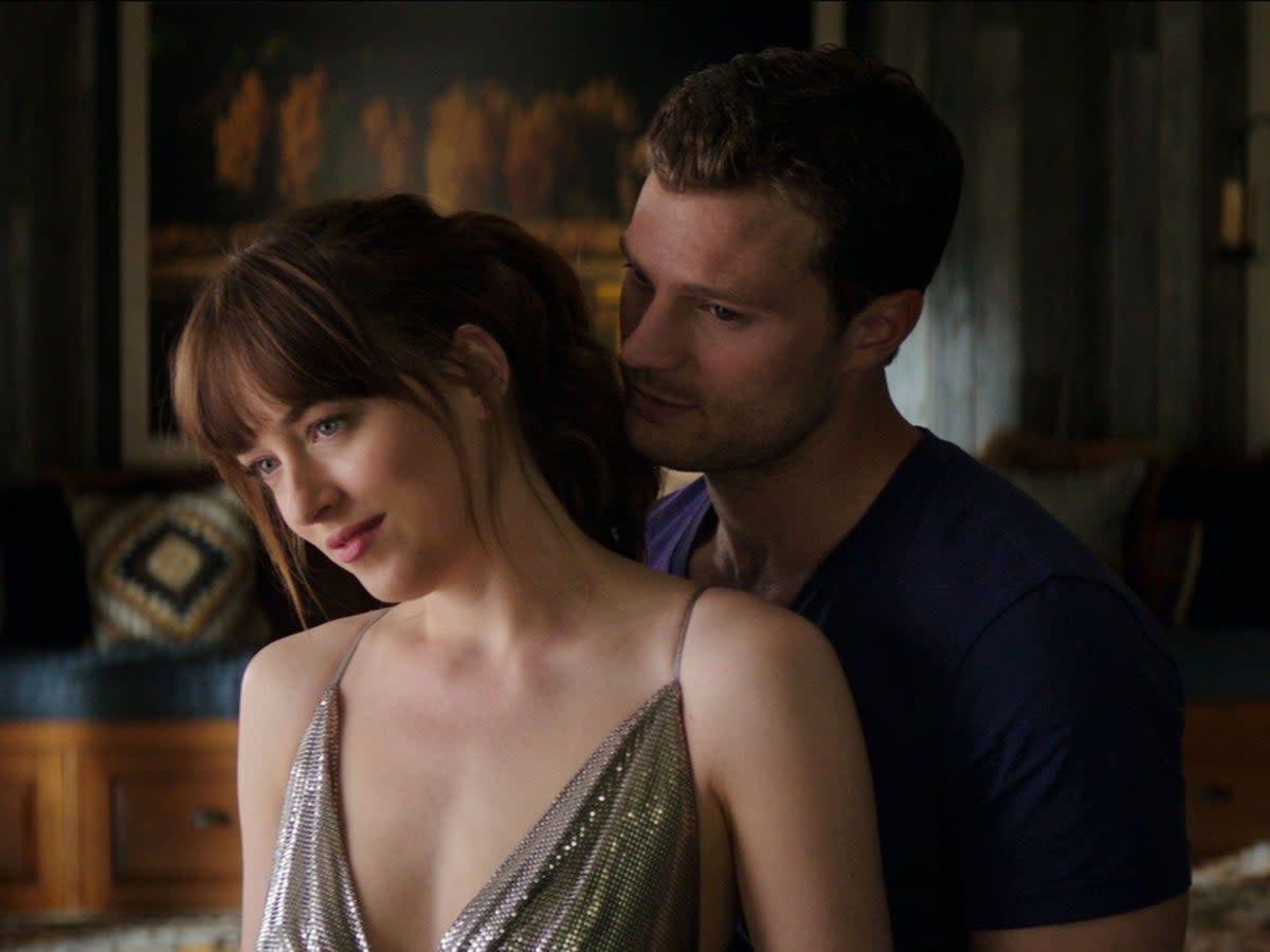 Johnson and Dornan in ‘Fifty Shades Freed’ (Universal Pictures/Kobal/Shutterstock)