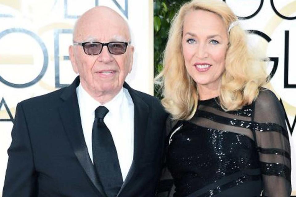 Hall filed for divorce from Rupert Murdoch in July of 2022 citing irrrecocilable differences (EPA)