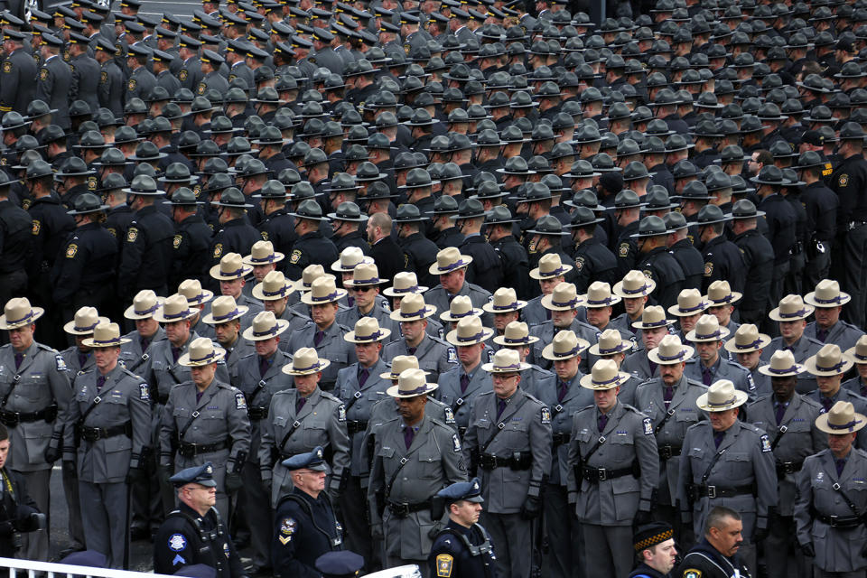 Memorial for state trooper Landon E. Weaver